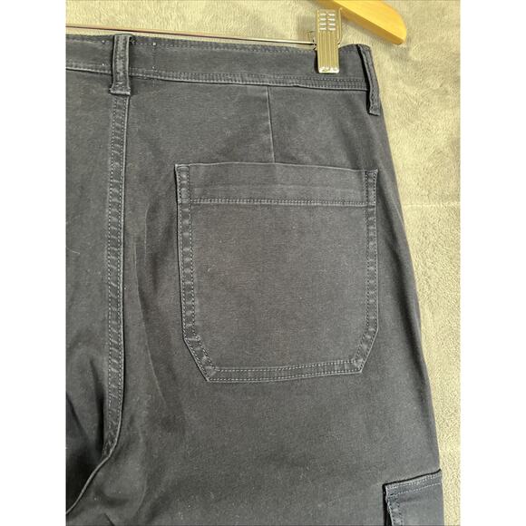 J. Crew Pants Womens 27 Navy The New Straight Leg Cargo Stretch Cotton Utility - Picture 6 of 11